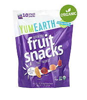 YumEarth, Фруктові закуски, асорті смаків, 10 упаковок, 19,8 г кожен