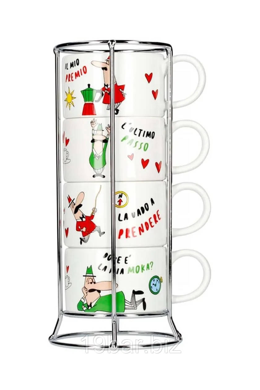 Набір чашок Bialetti (4 шт) TAZZ203, фото 1