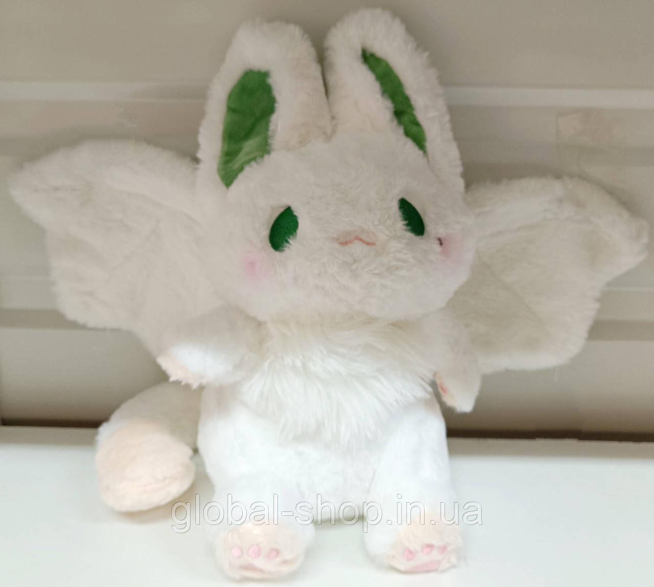 М'яка іграшка Кажан Миша Манта Кролик Аніме 30 см Біла