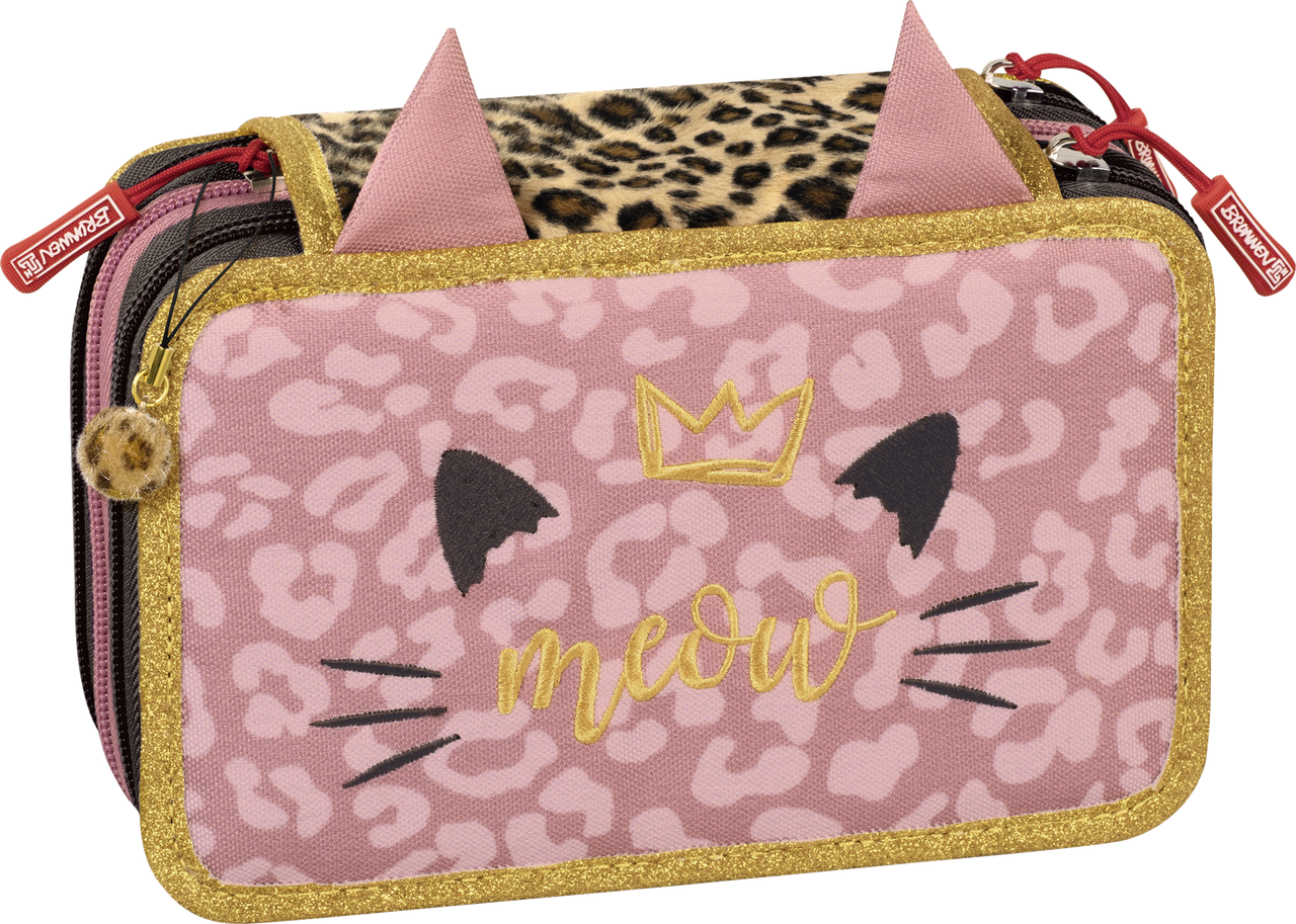 Пенал Brunnen з брендовими олівцями Sweet Wild Cat 19 х 13,5 х 7 см (1049121942)