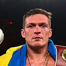 Плакат "Усик Олександр в білих рукавицях, боксер", 43×60см, фото 2