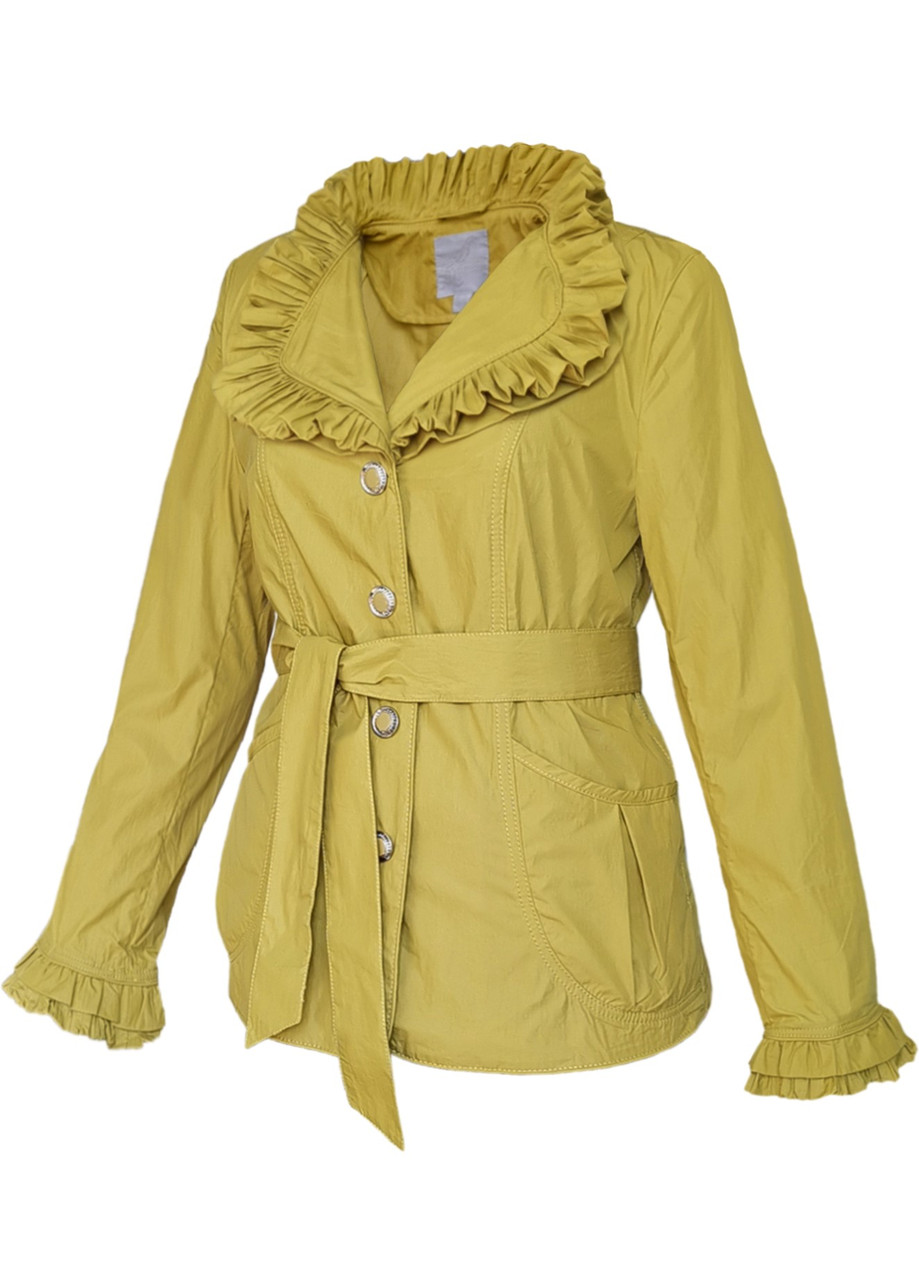 Вітровка піджак жіночий бавовняний без підкладки City Classic Гірчичний, фото 1