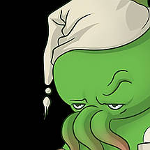 Плакат "Ктулху, Лавкрафт, Ctulhu, You awaked the wrong god…", 60×42см, фото 2