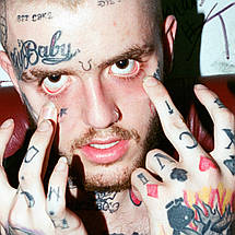 Плакат "Густав Ар, Ліл Піп, репер, LiL PEEP", 60×40см, фото 3