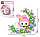 Конструктор блоковий дитячий на місяці My melody Май мелоді, фото 3