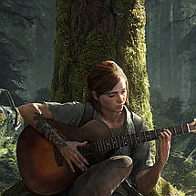 Плакат "Останні з нас 2, Еллі грає на гітарі, Last Of Us 2", 43×60см, фото 2