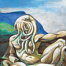 Плакат "Народження Ктулху, Макаронний монстр, Birth Of Cthulhu", 43×60см, фото 2