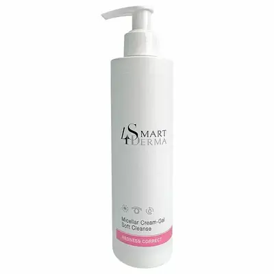 Smart4derma Міцелярний очищувальний крем-гель для чувствительной и куперозной кожи