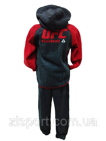 Зимовий дитячий (підлітковий) спортивний костюм Reebok UFC фліс Туреччина, фото 2