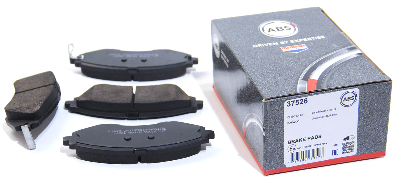 Передні колодки Лачетті, Такума / Lacetti, Tacuma (96405129) ABS 37526, фото 1