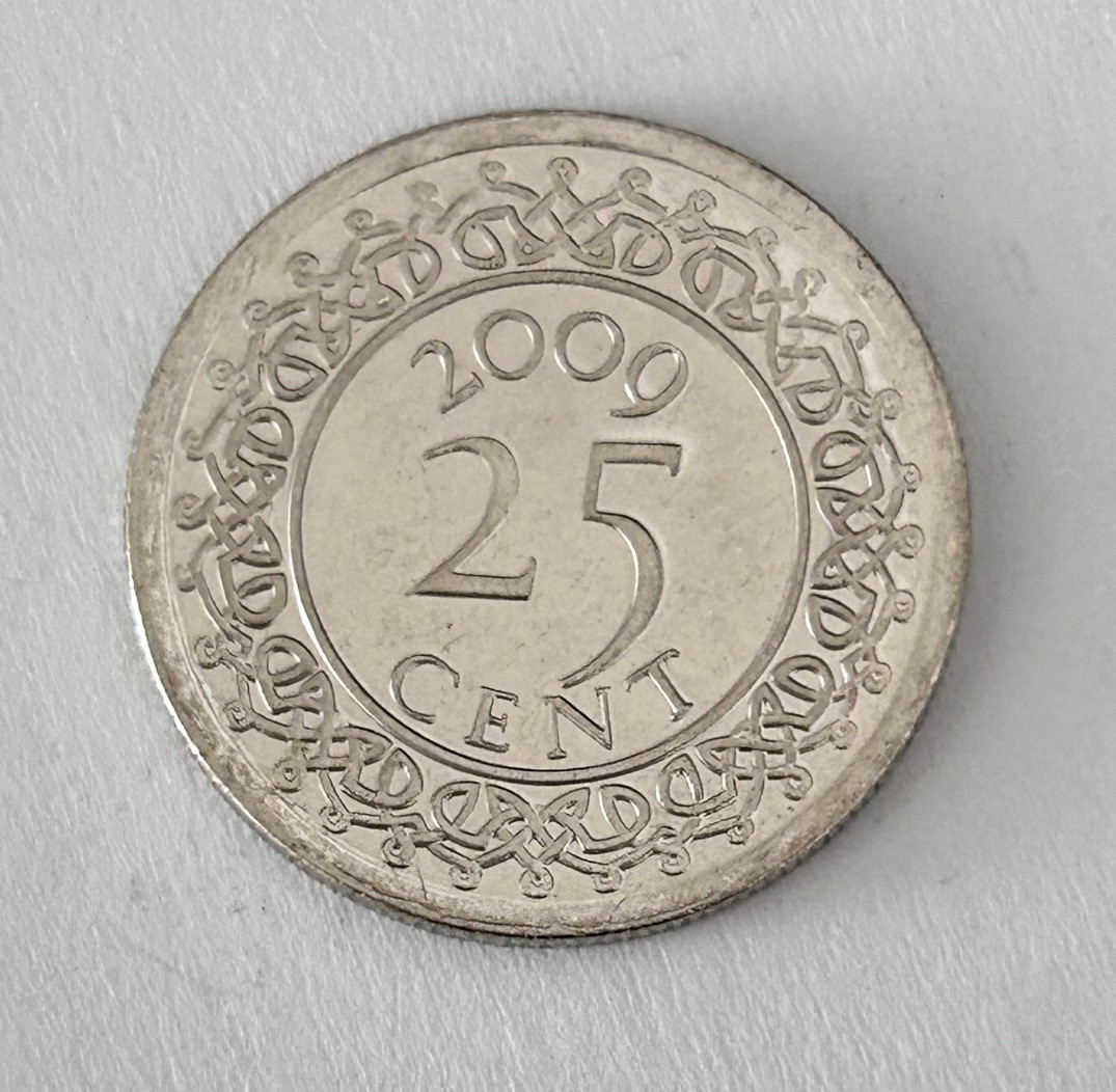 Суринам 25 центів 2009 - фото 1 - id-p2227480816