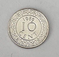 Суринам 10 центів 1989