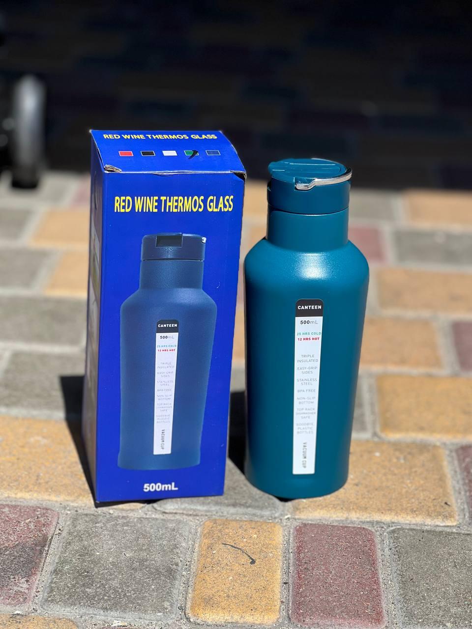 Термос для води чаю та напоїв, неіржавка сталь Vacuum cup AND XL-897