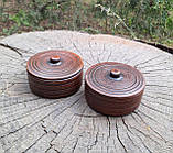 Набір бочонків для Солі і Цукру з кераміки глиняний 0.5 л, фото 2