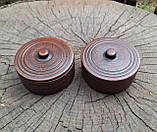 Набір бочонків для Солі і Цукру з кераміки глиняний 0.5 л, фото 4