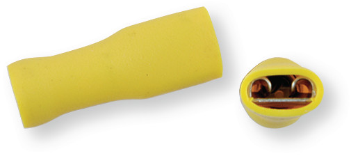 Клемма обжимная полностью изолированная МАМА желтая 6,3х0,8 мм - фото 1 - id-p415112987