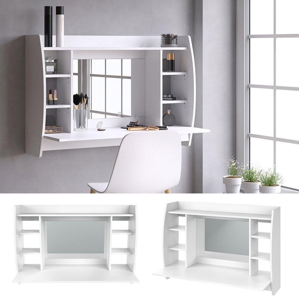Туалетний стіл для макіяжу з дзеркалом для спальні, Сучасний жіночий туалетний столик для косметики з ЛДСП, фото 1