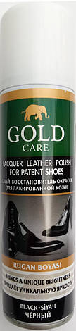 Аерозоль фарба чорна для лакової шкіри Gold Care, фото 1