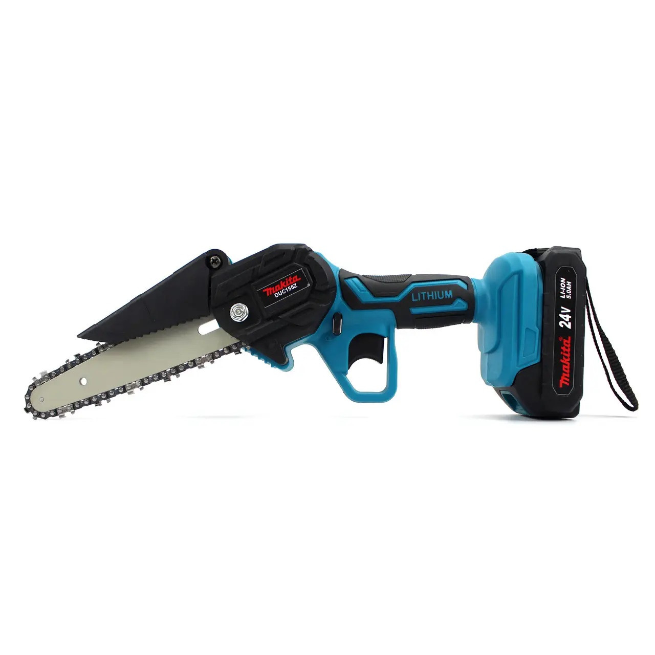 Аккумуляторная цепная мини пила Makita DUC155Z веткорез Макита 24V 5AH ...