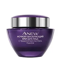 Нічний ліфтинг-крем проти зморщок з протинолом 55+ Anew Platinum Night Replenishing Cream With Protinol, 50 мл