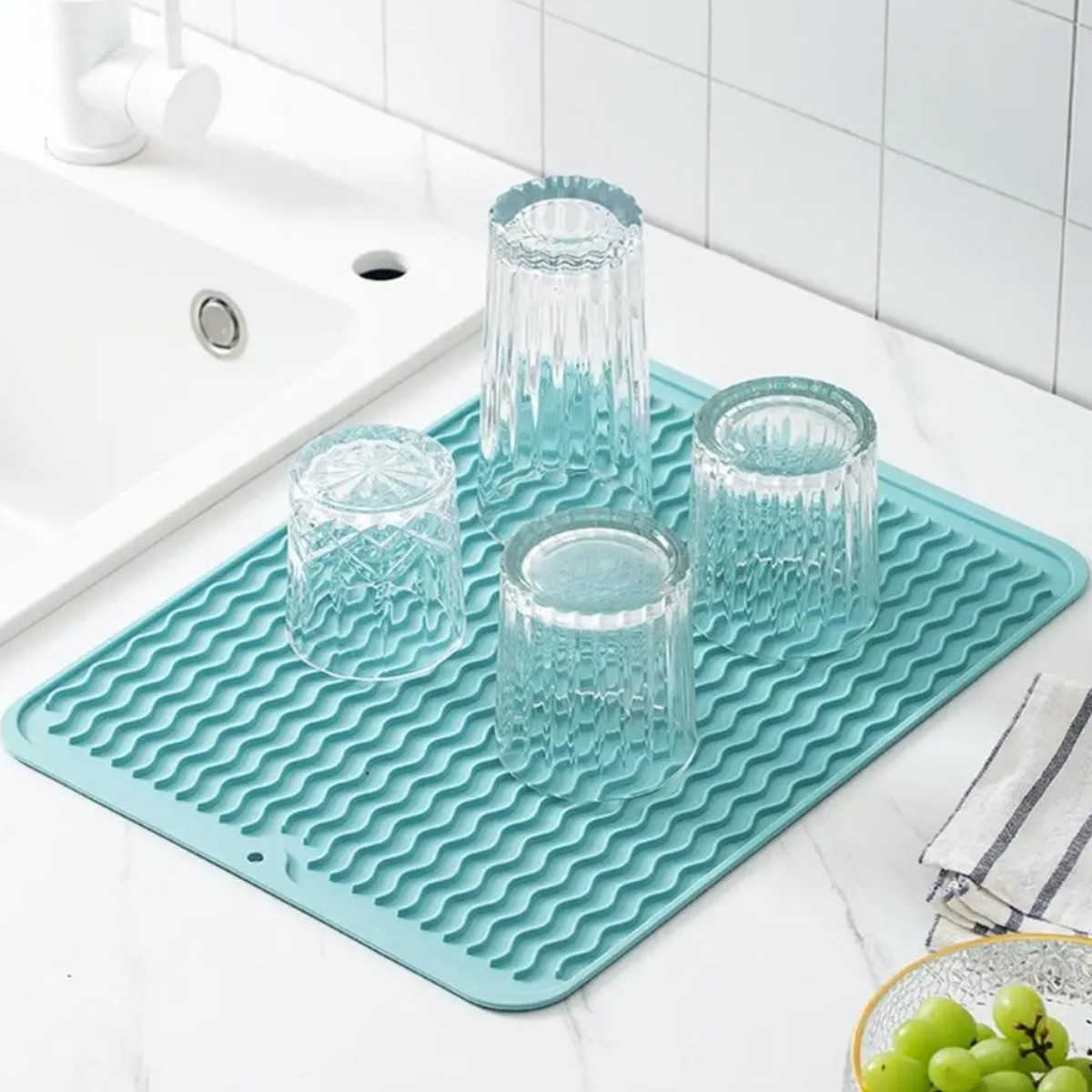Килимок силіконовий для сушіння посуду Silicone Mat 40 х 45 см (180 BM)