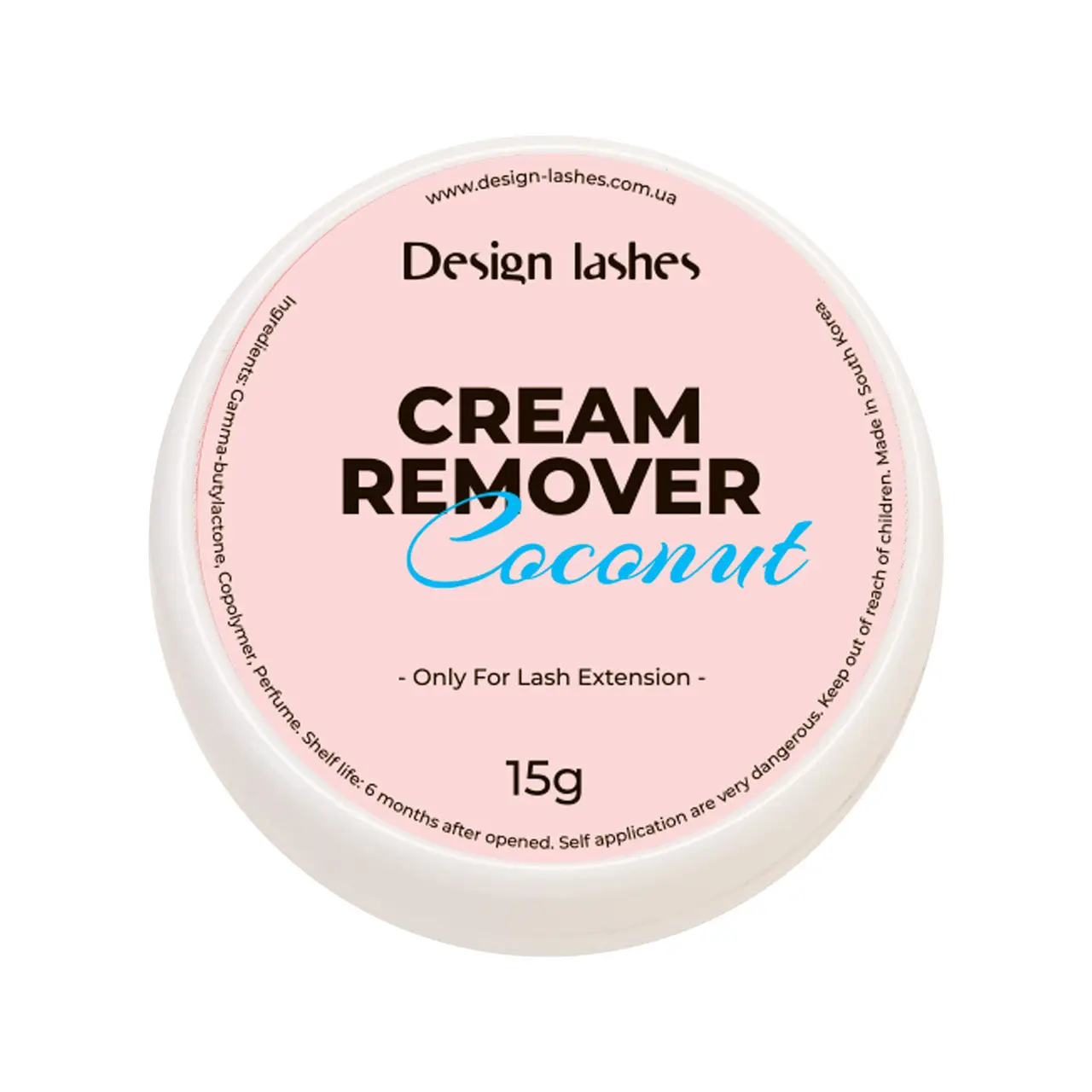 Ремувер кремовий Design Lashes Coconut, 15 гр