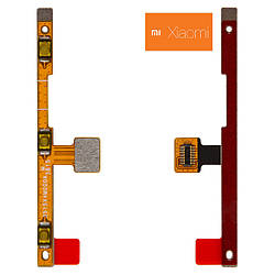 Шлейф для Xiaomi Mi4, кнопок звуку, кнопки увімкнення, з компонентами, оригінал