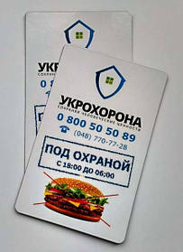 Плоские магниты-визитки на заказ 3