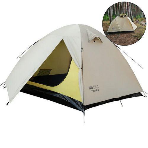 Туристичний намет Tramp Lite Tourist 3; 3-х місний. Пісочний. Універсальний туристичний намет UTLT-002., фото 1