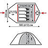Туристичний намет Tramp Mountain 3; 3-х місний. Оливковий. Універсальний експедиційний намет UTRT-023., фото 7
