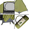 Туристичний намет Tramp Lite Hurricane; 1-о місний. Оливковий. Універсальний туристичний намет UTLT-042., фото 5