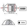 Туристичний намет Tramp Lite Camp 4; 4-х місний. Пісочний. Універсальний туристичний намет UTLT-022., фото 7