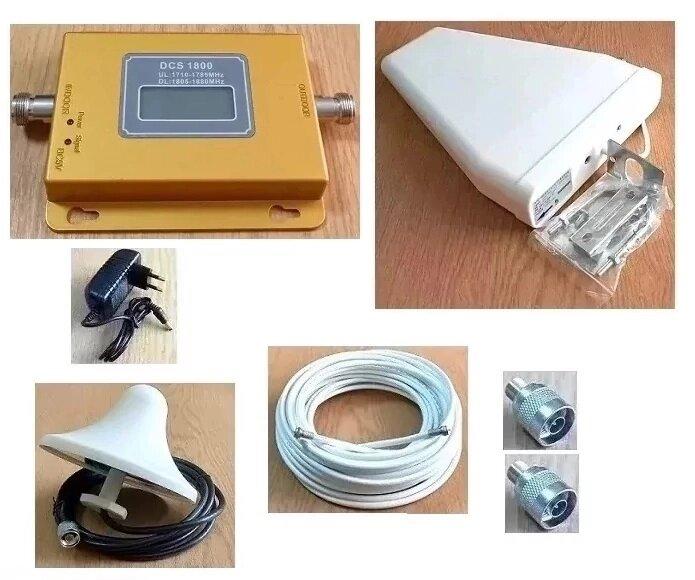 Підсилювач мобільного інтернету 4G та голосового зв'язку KW-1815 D 1800 МГц, 200-300 кв. м.