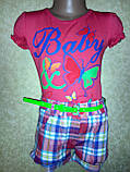 Костюм для дівчинки шорти і футболка 104,134-146, фото 4