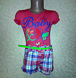 Костюм для дівчинки шорти і футболка 104,134-146, фото 5