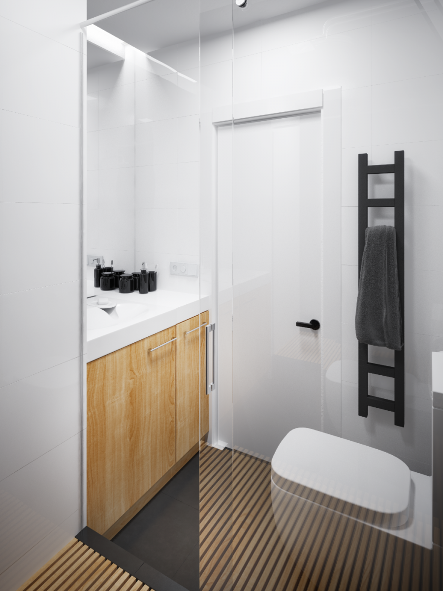 Сушарка для рушників Easy Terma 1280x200 мм, колір Black