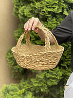 Еко виріб плетений з лози. Сумка солом’яна. Арт:3326