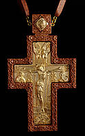 Хрест наперсний нагородний No7 (червоне дерево, золочення)