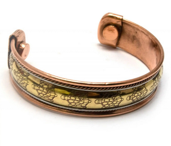 Браслет із міді на руку з магнітами Черепахи, фото 1