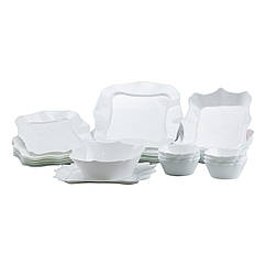 Столовий набір тарілок на 6 персон обідній столовий сервіз тарілок сучасних service Lugi