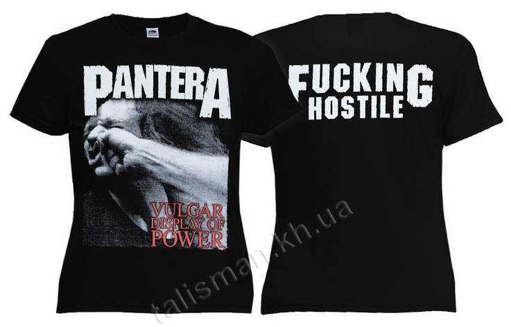 Футболка жіноча PANTERA Vulgar Display Of Power, фото 2