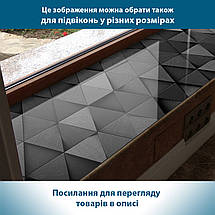 Покриття для столу, м'яке скло з фотодруком, Чорні трикутні елементи 60 х 100 см (1,2 мм) МСПБ-tx385, фото 5