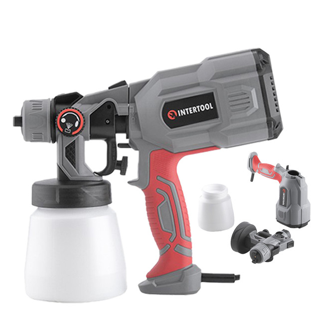 Фарбопульт електричний HVLP 550 Вт, форсунка 1.8 мм, бачок 800 мл., 400 мл/хв INTERTOOL DT-5055, фото 1