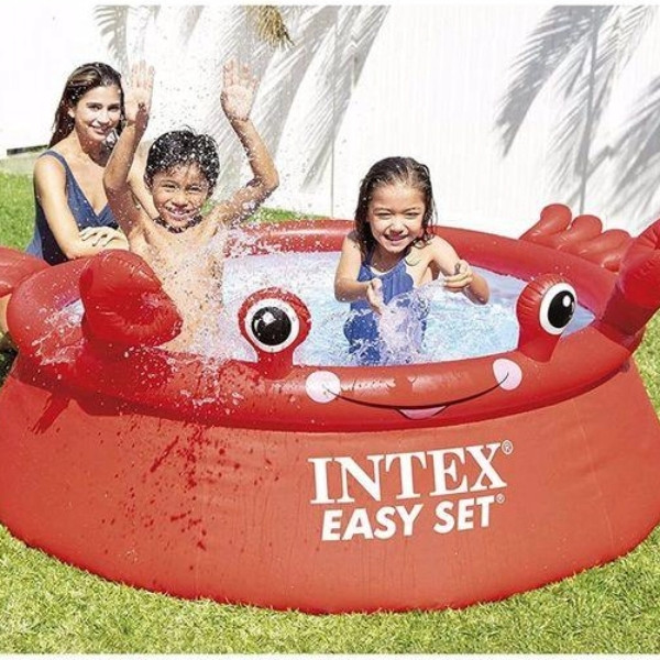 Басейн надувний Краб 183х56см 880л Intex 26100 NP Easy Set Червоний, фото 1