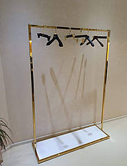 Стійки вішала для одягу золоті