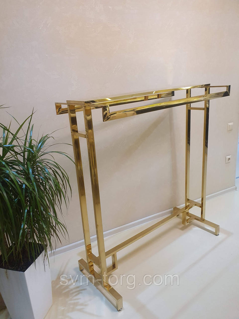 Стійка золота з полицею вгорі, фото 1