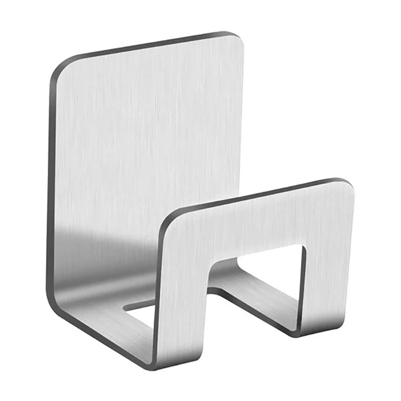 Гачок тримач для губки мочалки в мийку кухонну раковину з нержавіючої сталі SUS-304 Thick-1 46x42мм, фото 1