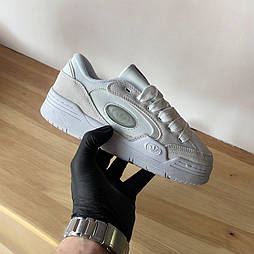 Жіночі кросівки Adidas Adi 2000 X весна-осінь замшеві повсякденні (біло сірі). Живе фото. Адідас аді