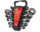 Набір ключів накидних з тріскачкою 6-22 мм 5 шт Mar-Pol M58600, фото 2