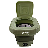 Портативна пральна машина Mini Folding Washing Machine 8 л. (міні стирання)  Зелений MF-320-Green, фото 2